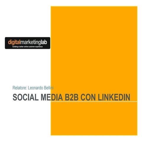 DML LinkedIn for business 2012