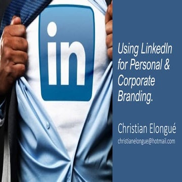 Using LinkedIn for Personal & Corporate Branding
