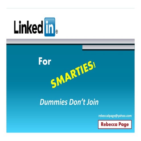 LinkedIn For Smarties