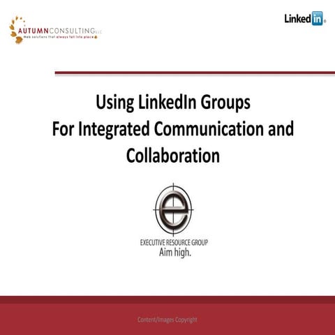 Using Linked In Groups