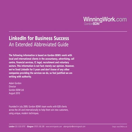 Linked In Guide V8