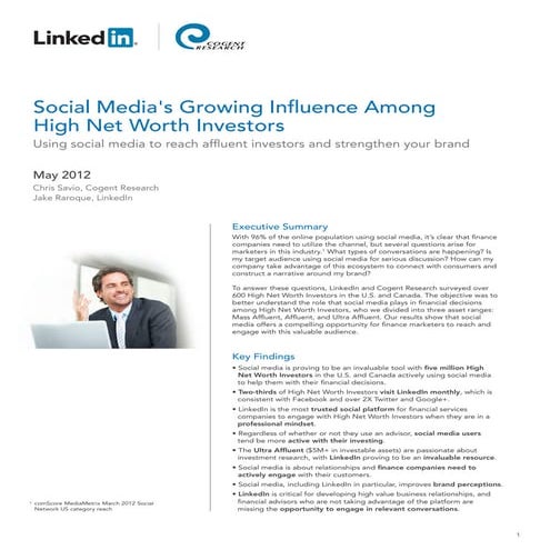 Social Media's Growing Influence Among High Net Worth Investors