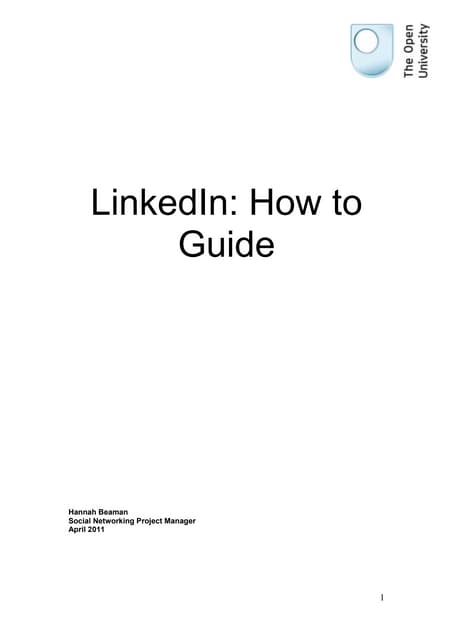 LinkedIn How To Guide
