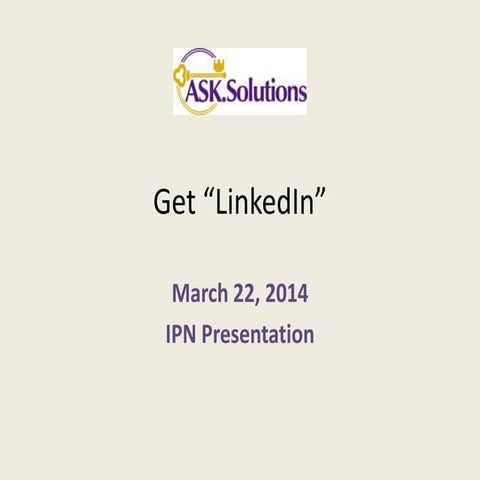 Created for IPN Global Webinar "Managing Your Professional Identity and Growt...