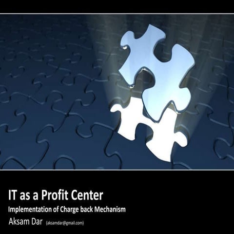 IT as a profit center