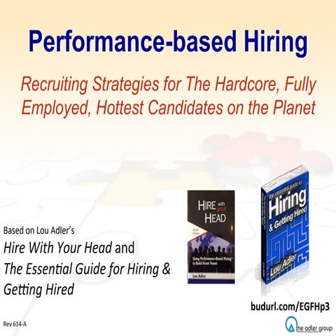 Lou Adler's Talent Acquisition Strategies for the Fully-Employed | Webcast