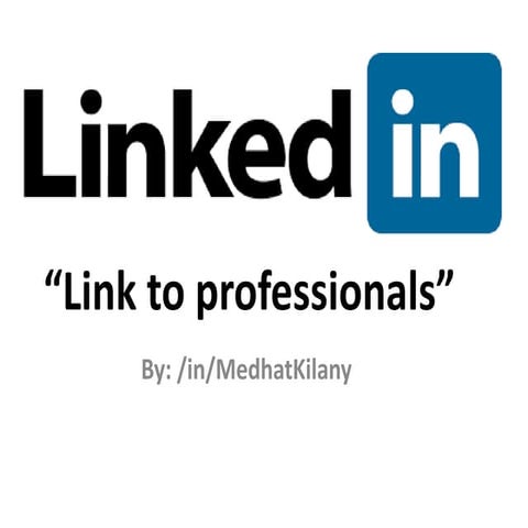 Linkedin "link to professionals"