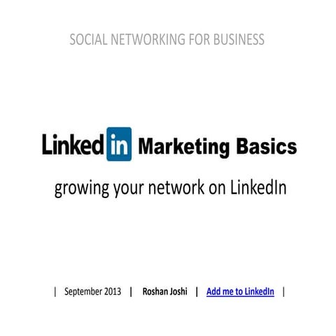 LinkedIn Marketing Basics