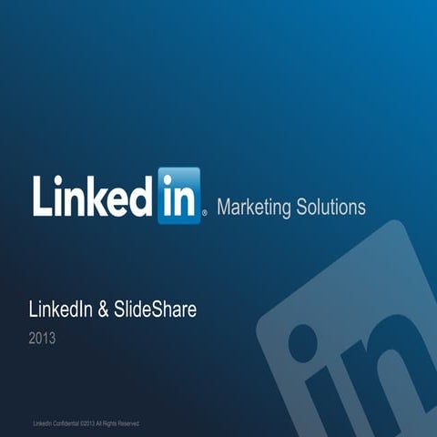 LinkedIn Marketing Solutions 2013