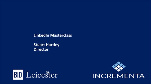 Linked in masterclass