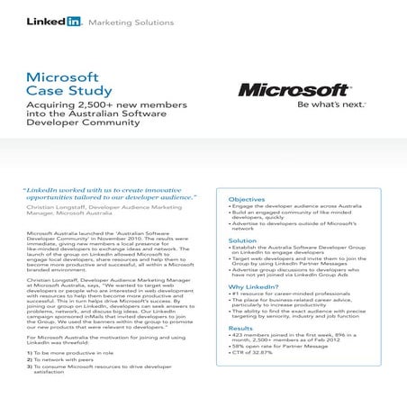Microsoft Case Study