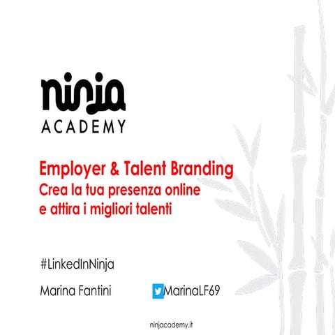 EMPLOYER & TALENT BRANDING: scopri il Webinar Ninja Academy