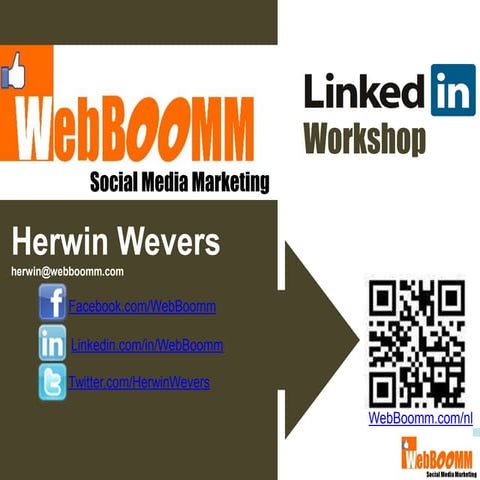 Linkedin workshop online webboomm