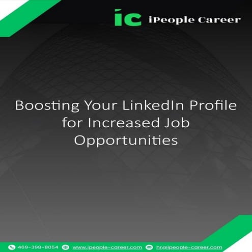 LinkedIn Profile Optimization | PDF