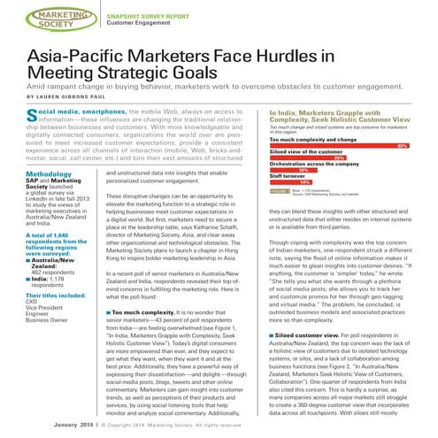 Asia-Pacific Marketers Face Hurdles in Meeting Strategic Goals