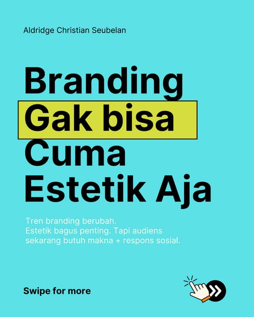 Emang Benar Branding Cuma Mengenai Estetik saja?