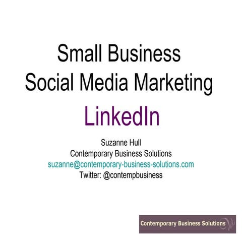 LinkedIn presentation