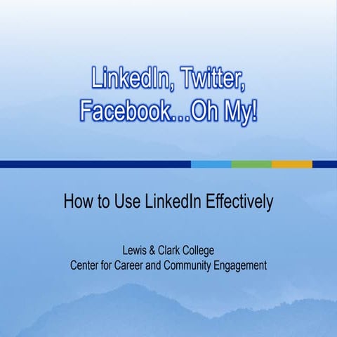 Linked in presentation