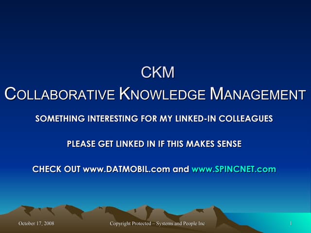 Linked In Presentation