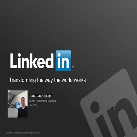 Jonathan Gaskell: 'LinkedIn: Transforming the way the world works' (in recrui...