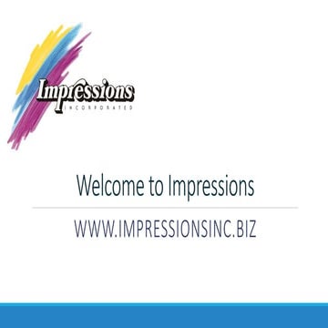 Welcome to Impressions, Inc.