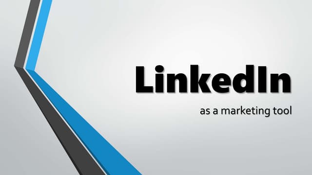 LinkedIn Presentation