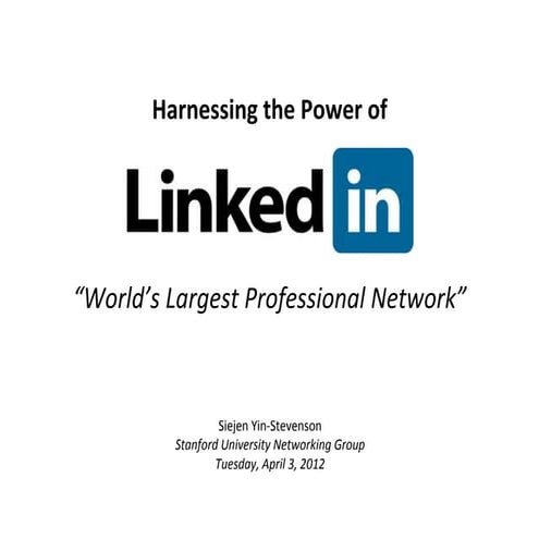 Harnessing the Power of Linkedin