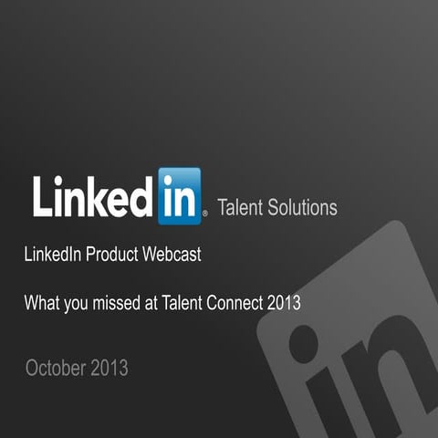 What You Missed at Talent Connect 2013 | Webcast