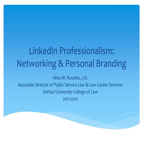 Linked In Professionalism   Selection