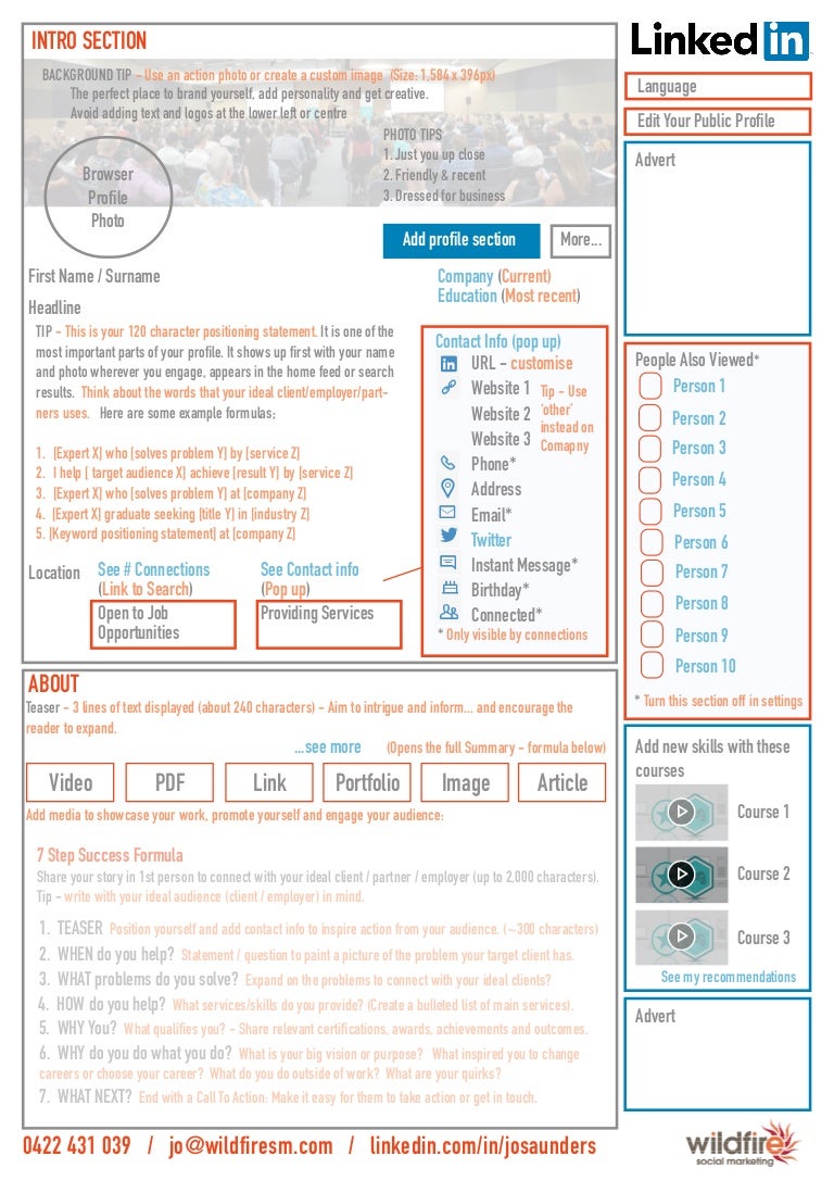 Linkedin Profile Blueprint