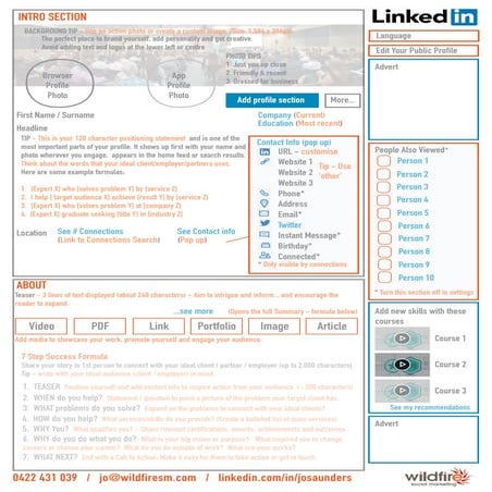2019 LinkedIn Profile Blueprint