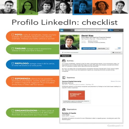 Checklist per un profilo LinkedIn perfetto