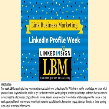 LinkedIn Profile Week