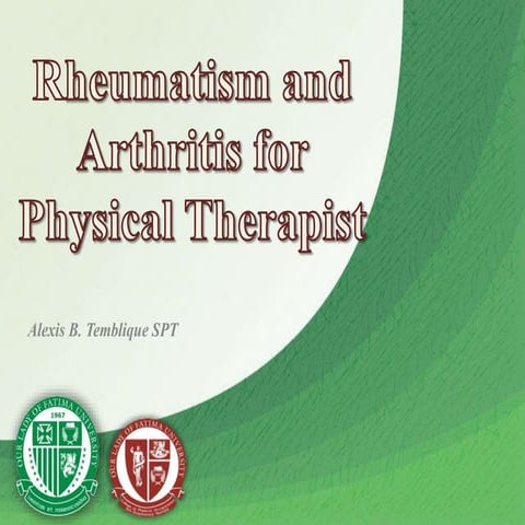 Rheumatism and Arthritis 