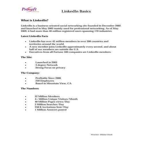 Linked In Ready Reckoner