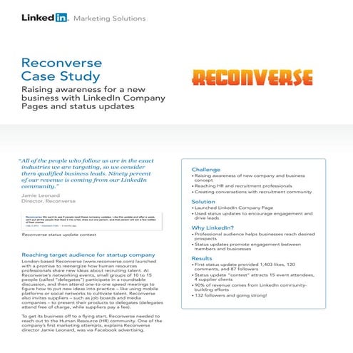 Reconverse Case Study
