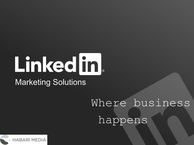 LinkedIn Sales Deck