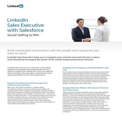 LinkedIn Sales Executive for Salesforce