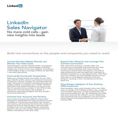 LinkedIn sales navigator