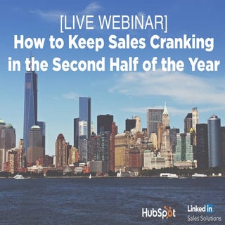 [Webinar Slides] How to Keep Sales ...