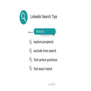 LinkedIn Search Tips (short presentation)