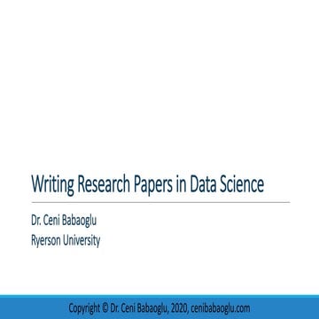 Writing Research Papers in Data Science | PDF | Desktop Publishing ...