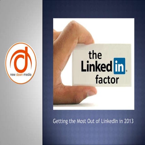 Linked in slideshare from ndm