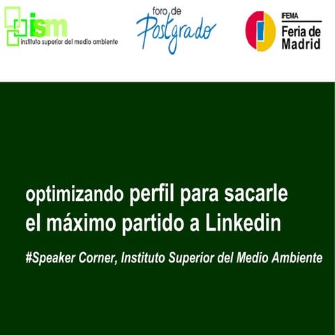 Optimización del perfil de Linkedin