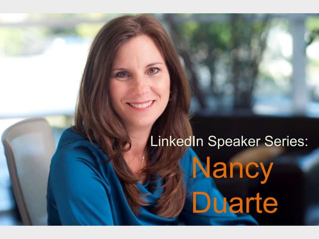 Linkedin speaker series nancy duarte- By Mausumi