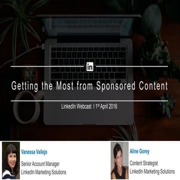 Getting the Most from LinkedIn Sponsored Content
