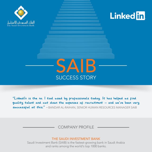 Saudi Investment Bank Recruits with LinkedIn Talent Solutions