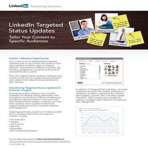 LinkedIn Targeted Status Updates: Overview