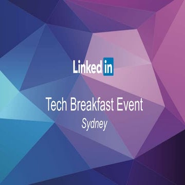 LinkedIn Tech Marketer's Event - Product Updates