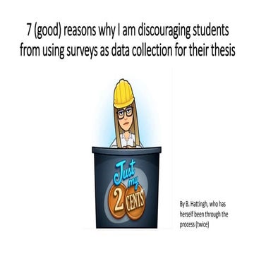 7 (good) reasons why I am discouraging students from using surveys as a data ...